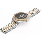 Roamer Primeline Daydate II men's watch 981666478520, black dial, silver stainless steel strap