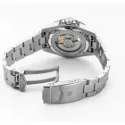 Roamer Premier Skeleton Special Edition men's watch set 986984 41 85 20, black dial, silver stainless steel strap