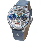 Poljot International Sputnik Limited Edition men's watch 9931.2940771, blue leather strap