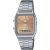 Casio Vintage unisex watch AQ-230A-4AMQYES, yellow dial, silver stainless steel strap