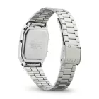 Casio Vintage unisex watch AQ-230A-7DMQYES, white dial, silver stainless steel strap