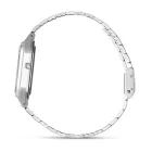 Casio Vintage unisex watch AQ-230A-7DMQYES, white dial, silver stainless steel strap