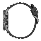 Citizen Chrono men's watch AT2565-05E, gray dial, black silicone strap