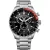 Citizen Chrono men's watch AT2566-88E, black dial, silver stainless steel strap