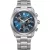 Citizen Titanium men's watch AT2590-59L, blue dial, silver titanium strap
