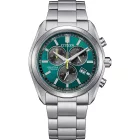 Citizen Titanium men's watch AT2590-59X, blue dial, silver titanium strap