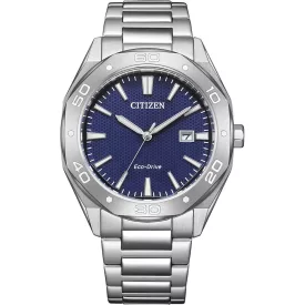Citizen Elegance Man men's watch BM7631-52L, blue dial, silver stainless steel strap