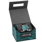 Certina DS Super PH1000M STC men's watch C024.907.17.041.10, blue dial, black silicone strap