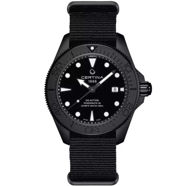 Certina DS Action Diver 43mm Powermatic 80 men's watch C032.607.38.051.00