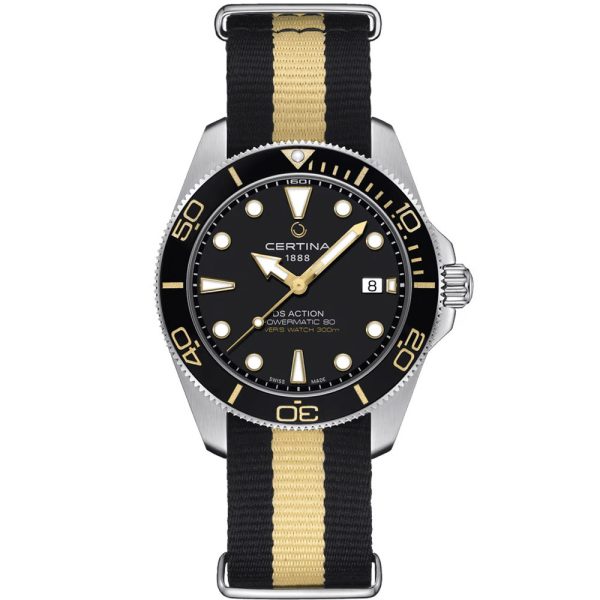 Certina DS Action Diver 40mm Powermatic 80 men's watch C048.407.18.051.01