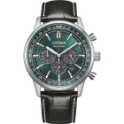 Citizen Elegance Man men's watch CA4720-01X, green dial, black leather strap