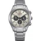 Citizen Titanium men's watch CA4750-51A, gray dial, silver titanium strap