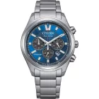 Citizen Titanium men's watch CA4750-51L, blue dial, silver titanium strap