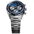 Tag Heuer Carrera Chronograph Sport men's watch CDB2111.BA0054, blue dial, silver stainless steel strap