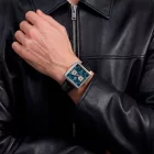 Tag Heuer Monaco Chronograph men's watch CDW2181.FC8360, blue dial, black leather strap