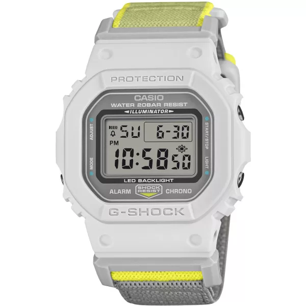 Casio G-Shock men's watch DW-5600MNC-7A8ER, gray dial, gray textile strap