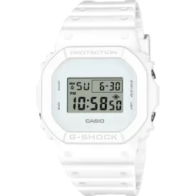 Casio G-Shock men's watch DW-5600WW-7ER, white dial, white plastic strap