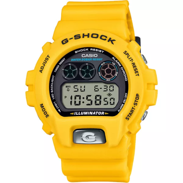 Casio G-Shock 30th Anniversary Limited Edition men's watch DW-6900TR-9ER, black dial, yellow plastic strap