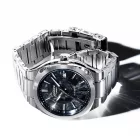 Casio Edifice Automatic men's watch EFK-200CD-1AER, black dial, silver stainless steel strap