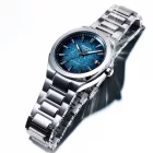 Casio Edifice Automatic men's watch EFK-200D-2AER, blue dial, silver stainless steel strap