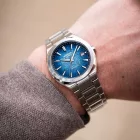 Casio Edifice Automatic men's watch EFK-200D-2AER, blue dial, silver stainless steel strap
