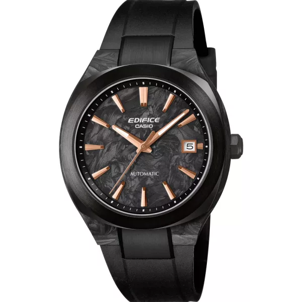 Casio Edifice Automatic men's watch EFK-200XPB-1AER, black dial, black plastic strap