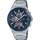 Casio Edifice men's watch EFS-S650D-2AEF, blue dial, silver stainless steel strap