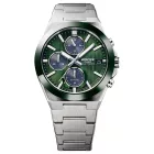 Casio Edifice men's watch EFS-S650D-3AEF, green dial, silver stainless steel strap