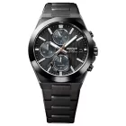 Casio Edifice men's watch EFS-S650DC-1AEF, black dial, black stainless steel strap