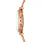 Fossil Carlie women's watch ES4433, rose gold stainless steel strap
