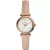 Fossil Carlie Mini women's watch ES4699, pink leather strap