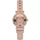 Fossil Carlie Mini women's watch ES4699, pink leather strap