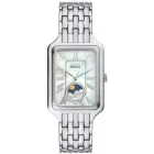Fossil Raquel women's watch ES5400, silver stainless steel strap