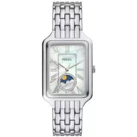 Fossil Raquel women's watch ES5400, silver stainless steel strap