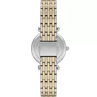 Fossil Carlie women's watch ES5439, green dial, silver stainless steel strap