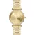 Fossil Carlie women's watch ES5465, gold dial, gold stainless steel strap