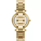 Fossil Carlie women's watch ES5465, gold dial, gold stainless steel strap