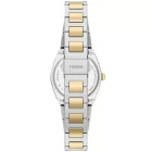 Fossil Everett women's watch ES5494, silver dial, silver stainless steel strap