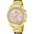 Festina Boyfriend women's watch F20609/4, rose gold dial, gold stainless steel strap