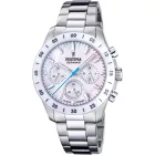 Festina Ceramic women's watch F20693/1, silver stainless steel strap
