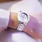 Festina Ceramic women's watch F20693/1, silver stainless steel strap