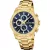 Festina Timeless Chronograph men's watch F20705/5, blue dial, gold stainless steel strap