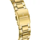 Festina Timeless Chronograph men's watch F20705/5, blue dial, gold stainless steel strap