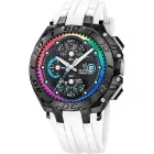 Festina Chrono Bike Limited Edition men's watch set F20761/1, black dial, white stainless steel strap