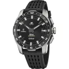 Festina Connected Full D men's smart watch F23305/8, black dial, black silicone strap