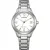Citizen Elegance Lady women's watch FE6121-67A, white dial, silver stainless steel strap