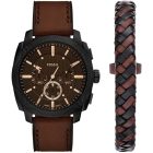 Fossil Machine men's watch set FS6102SET
