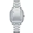 Fossil Crosby men's watch FS6121, blue dial, silver stainless steel strap
