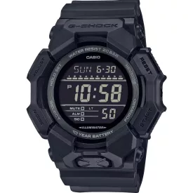 Casio G-Shock men's watch GD-010-1A1ER, black dial, black plastic strap