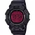 Casio G-Shock men's watch GD-010BBR-1ER, red dial, black plastic strap